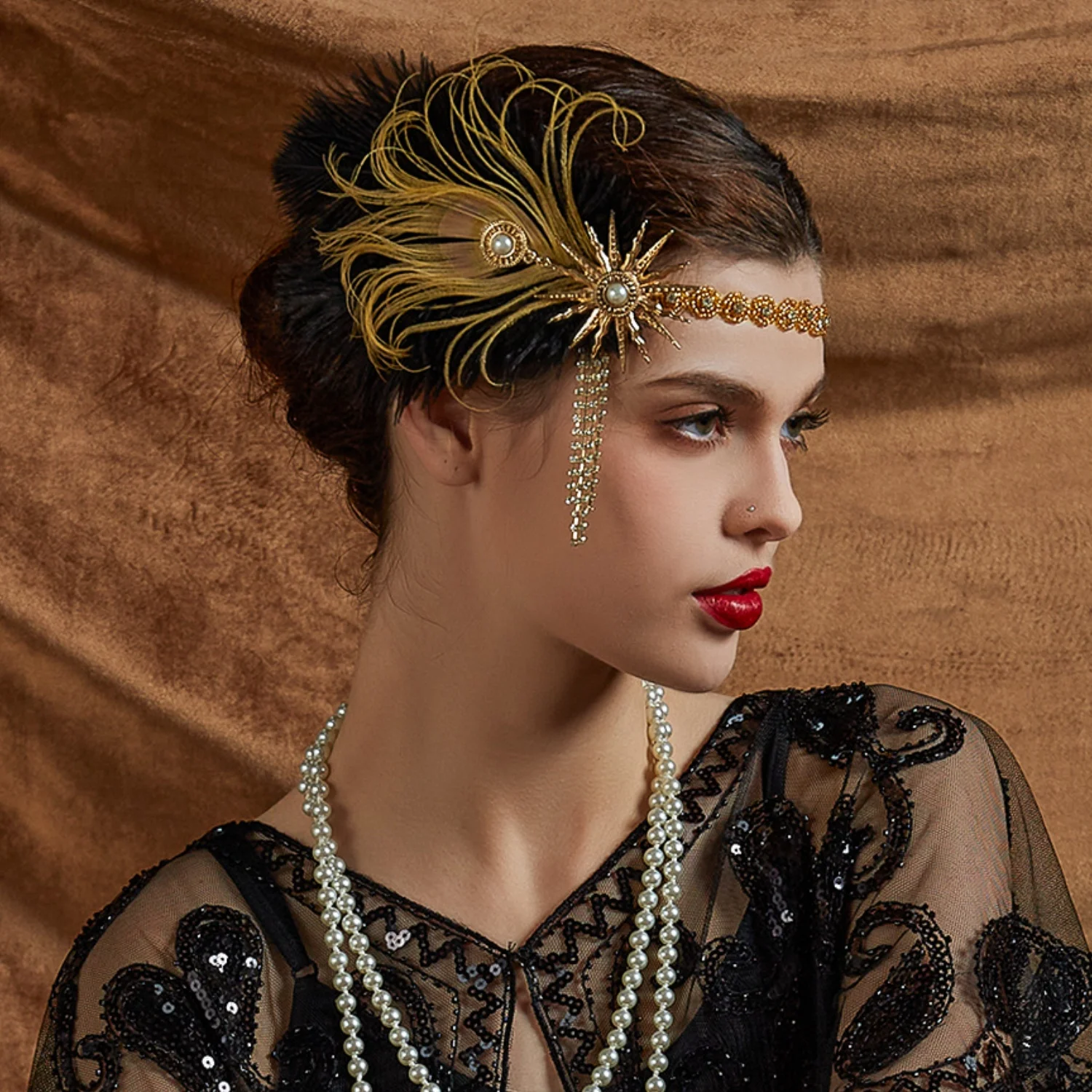 Women'S Fashion Of The 1920S - Opaska do włosów z kryształkami 1920s