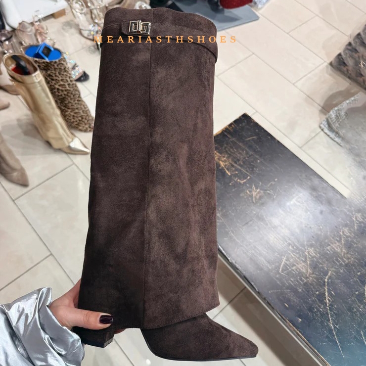 Women'S Fashion Boots 2025 - Damskie kozaki za kolano na masywnym