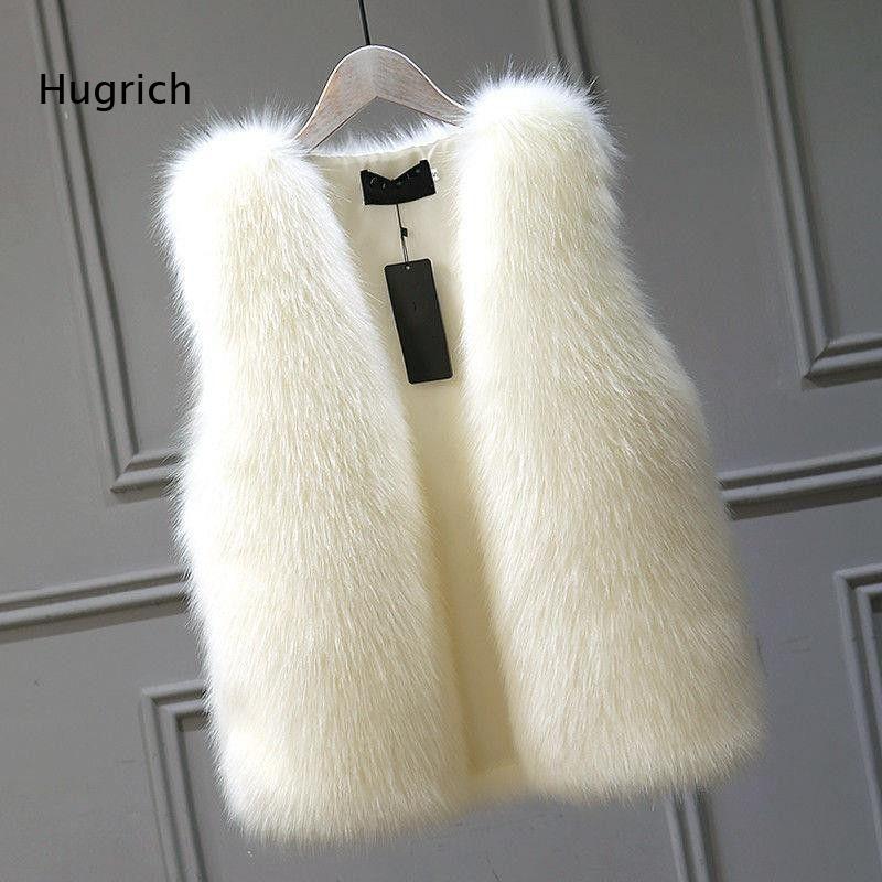 Women'S Fashion Gilet - Damska kamizelka ze sztucznego futra, bez