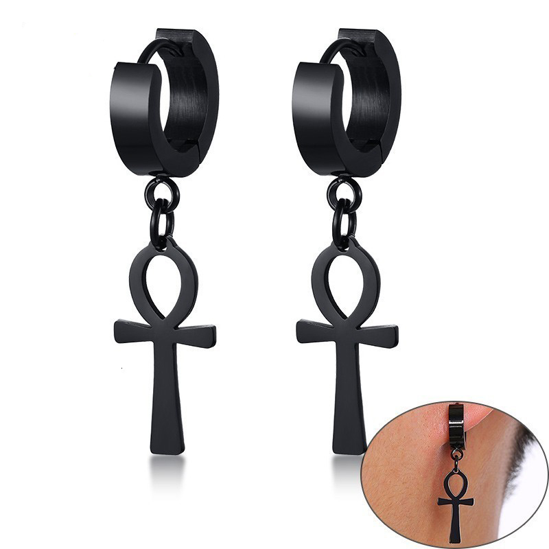 Women Fashion Egypt - WKOUD męskie Ankh Cross egipt Cleopatra