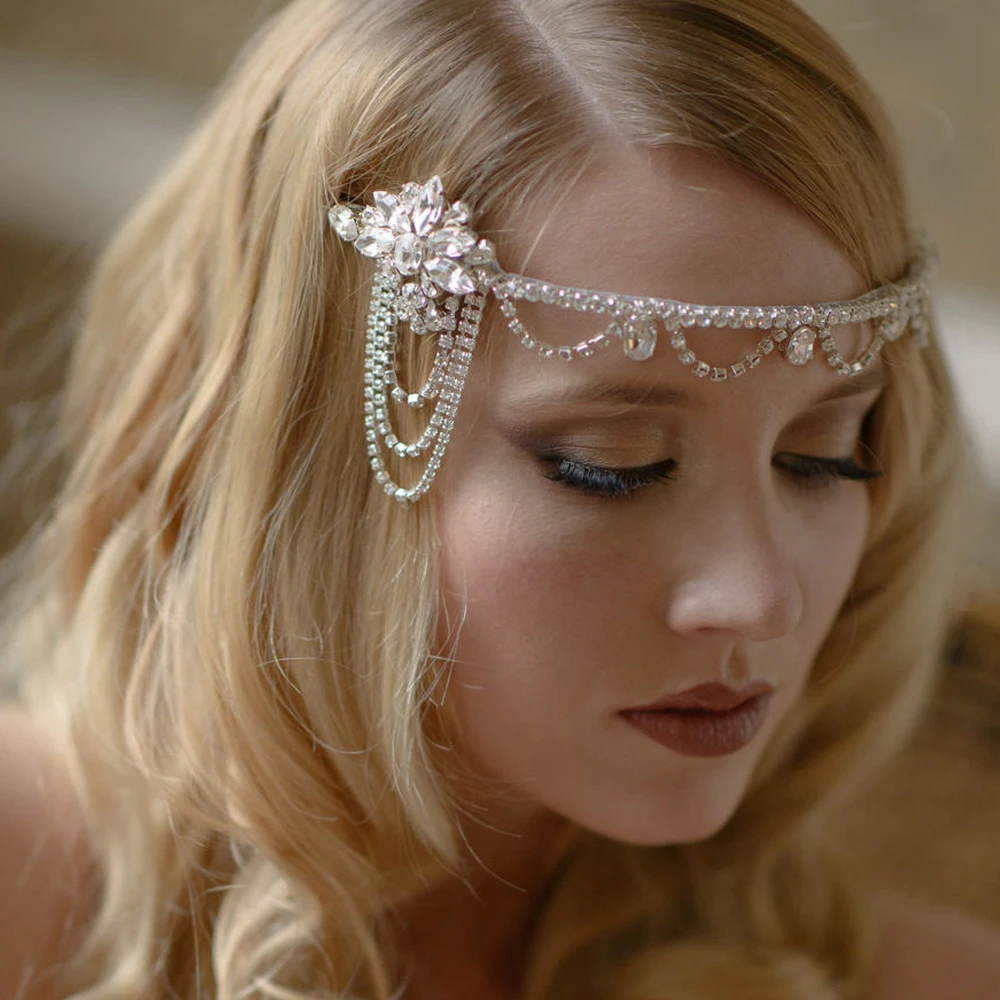 Women'S Fashion Of The 1920S - Stonefans Vintage Crystal Gatsby Opaska na