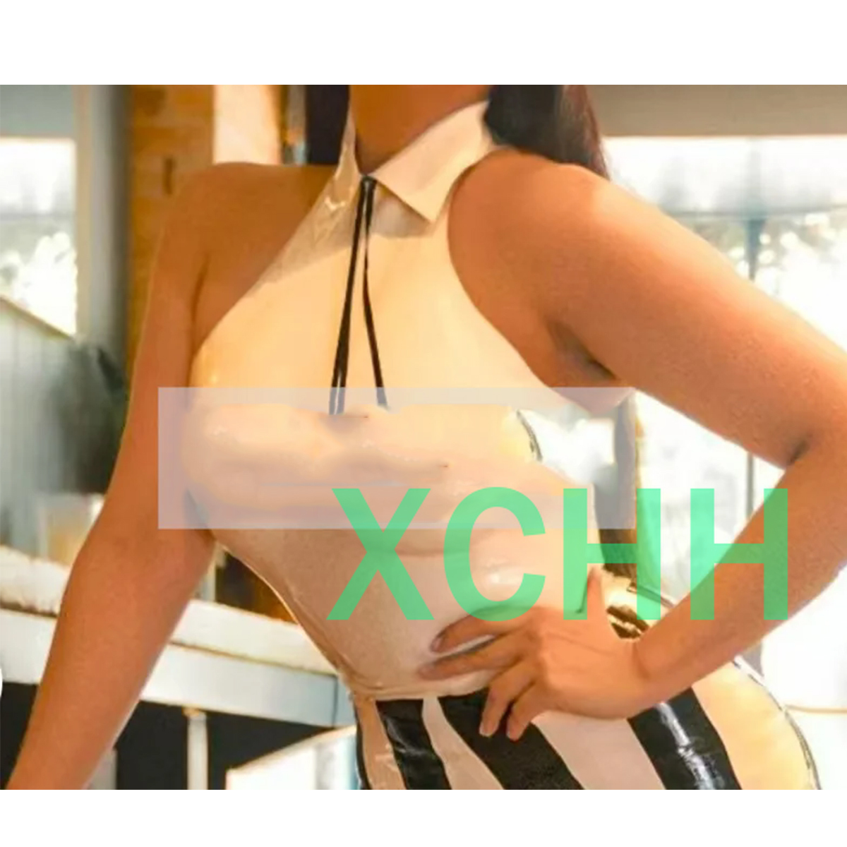 Women Fashion Vest - Naturalny Lateks Seksowna Damska Koszulka z