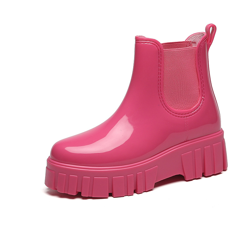 Women'S Fashion Rain Boots - Platforma kalosze damskie kalosze ogrodowe wodoodporne