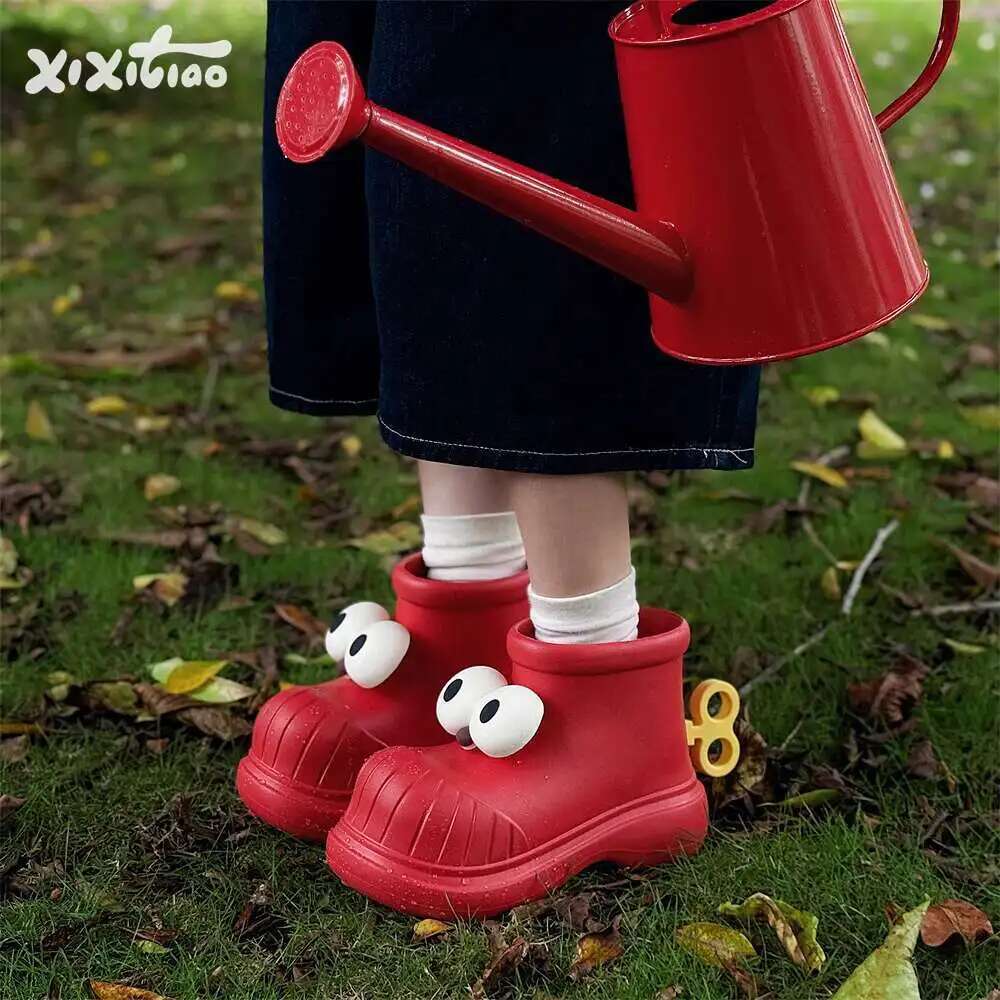 Women'S Fashion Rain Boots - Damskie buty przeciwdeszczowe Round Toe Big
