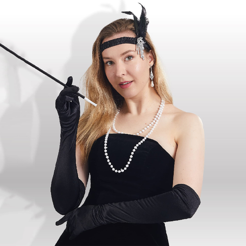 Women'S Fashion Of The 1920S - Damskie rękawiczki wieczorowe, długie rękawiczki operowe