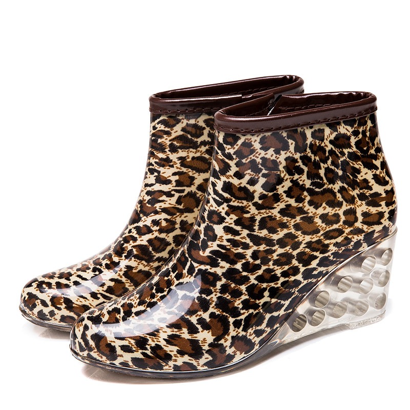 Damskie botki na obcasie, prze – Women'S Fashion Rain Boots recenzja i cena
