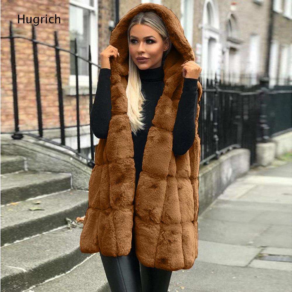 Damska brązowa kamizelka z kap – Women'S Fashion Gilet recenzja i cena