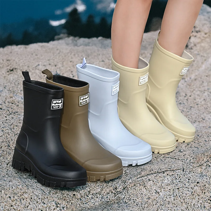 Modne kalosze damskie na grube – Women'S Fashion Rain Boots recenzja i cena