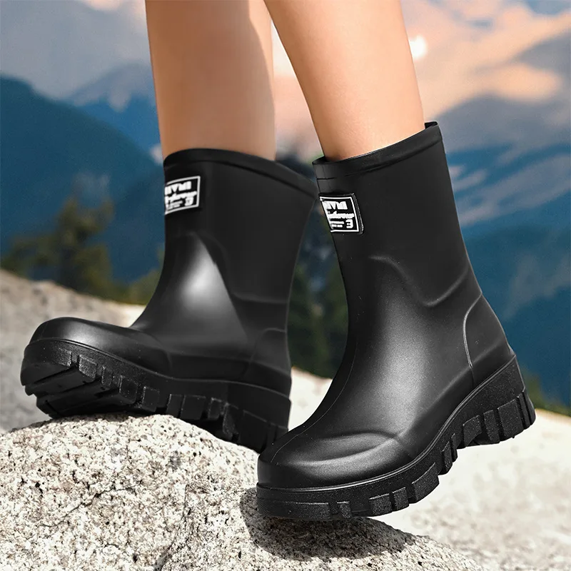 Modne kalosze damskie na grube – Women'S Fashion Rain Boots recenzja i cena