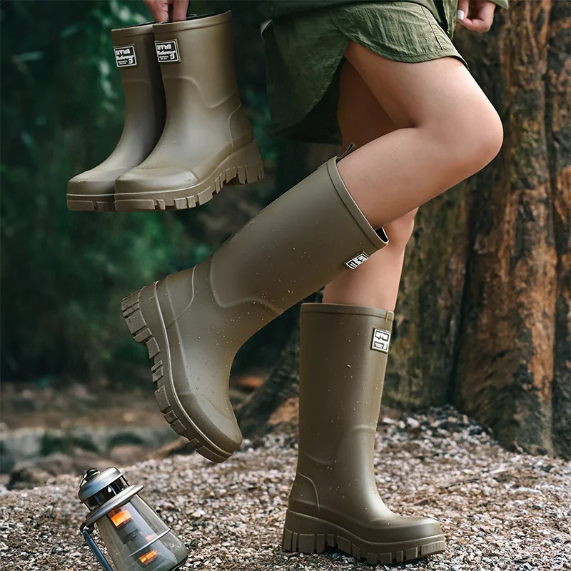 Modne kalosze damskie na grube – Women'S Fashion Rain Boots recenzja i cena