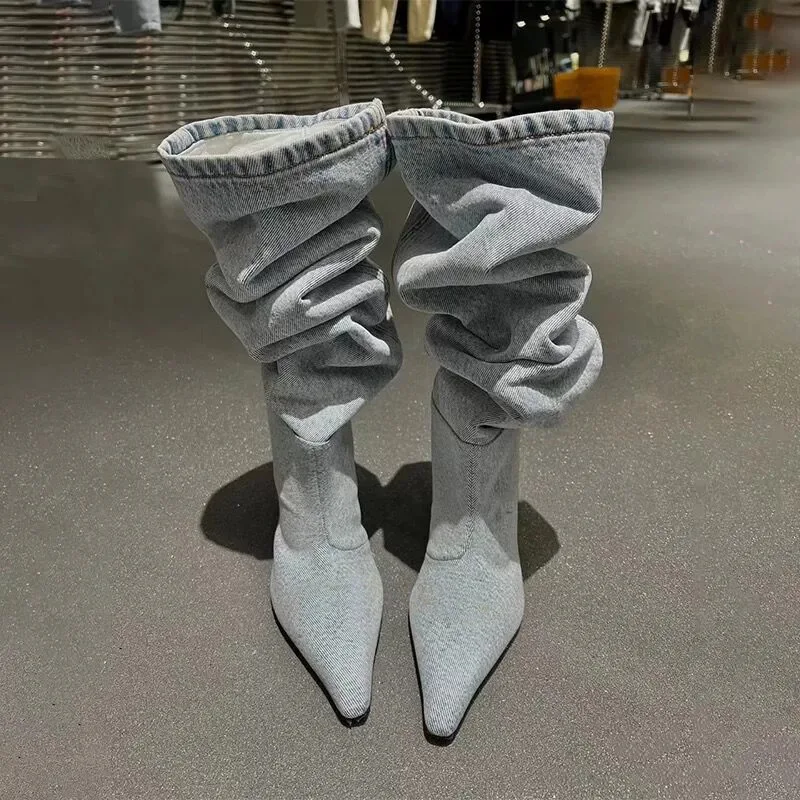 Botki damskie za kolano na wys – Women Fashion Jeans recenzja i cena
