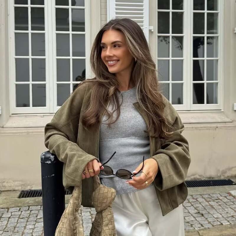 YENKYE Nowa 2025 Damska Kurtka – Women'S Fashion Bomber Jacket recenzja i cena
