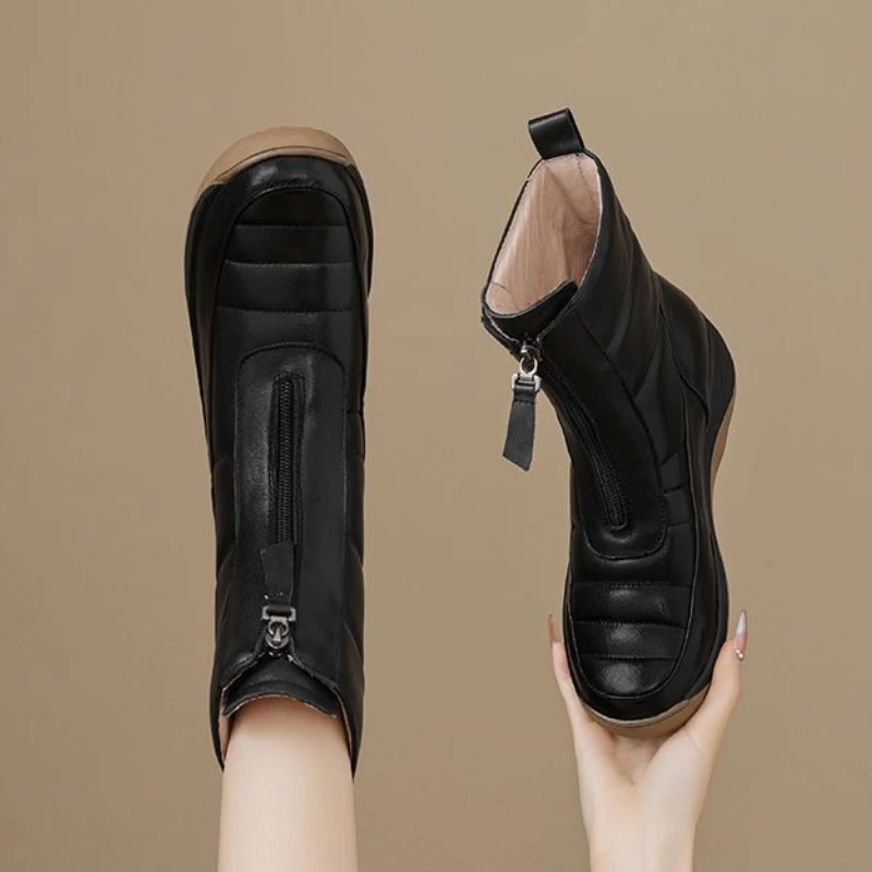 Botki z okrągłym noskiem, wodo – Sale Fashion Women recenzja i cena