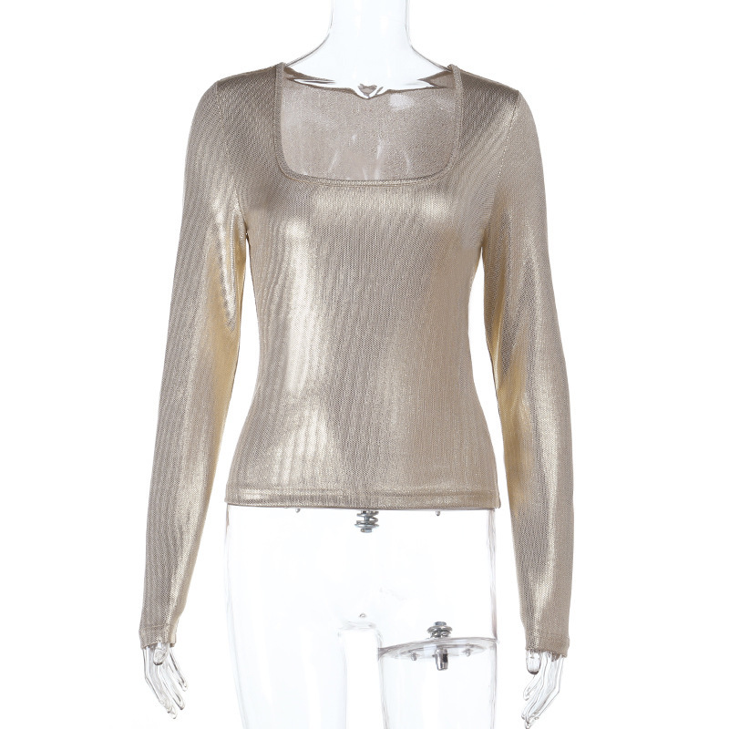 Damskie metaliczne bluzki z ef – Women'S Fashion Gilded Age recenzja i cena