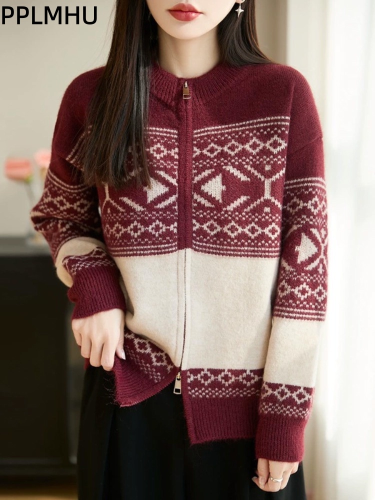 Kardigan w stylu vintage z żak – Women'S Fashion Gilet recenzja i cena