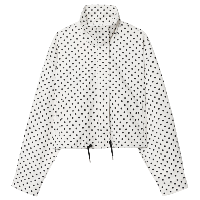Kurtka bomberka w kropki HXAO  – Women'S Fashion Bomber Jacket recenzja i cena