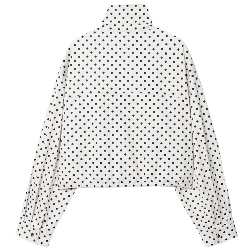 Kurtka bomberka w kropki HXAO  – Women'S Fashion Bomber Jacket recenzja i cena