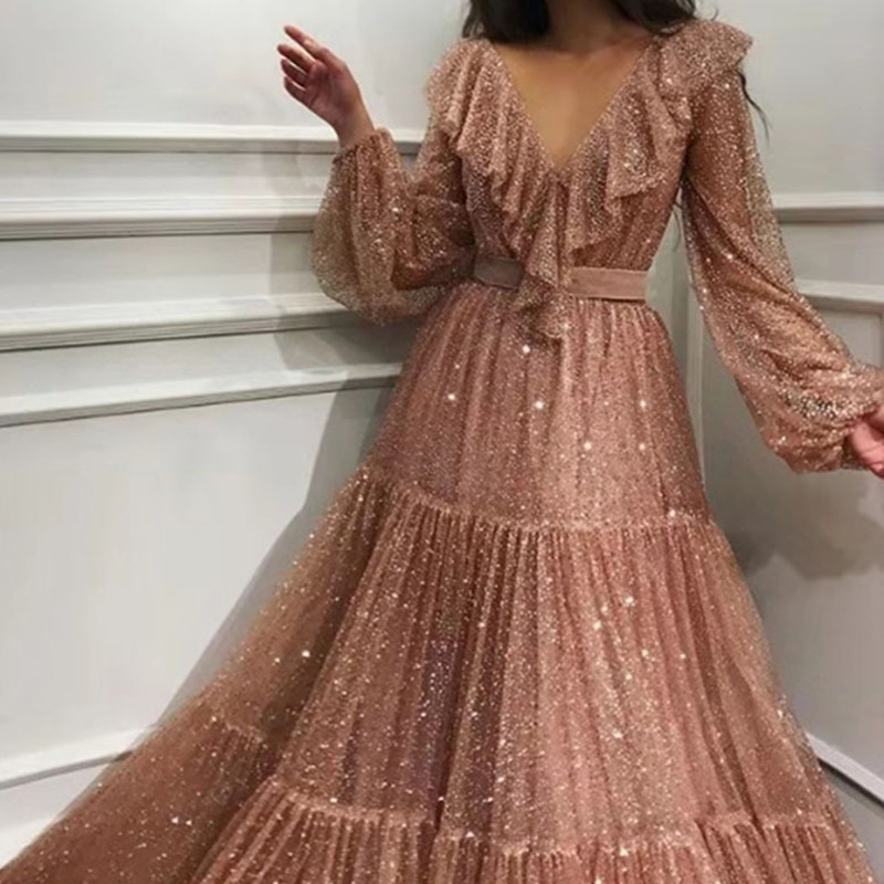 Modna siatkowa pozłacana sukni – Women'S Fashion Gilded Age recenzja i cena