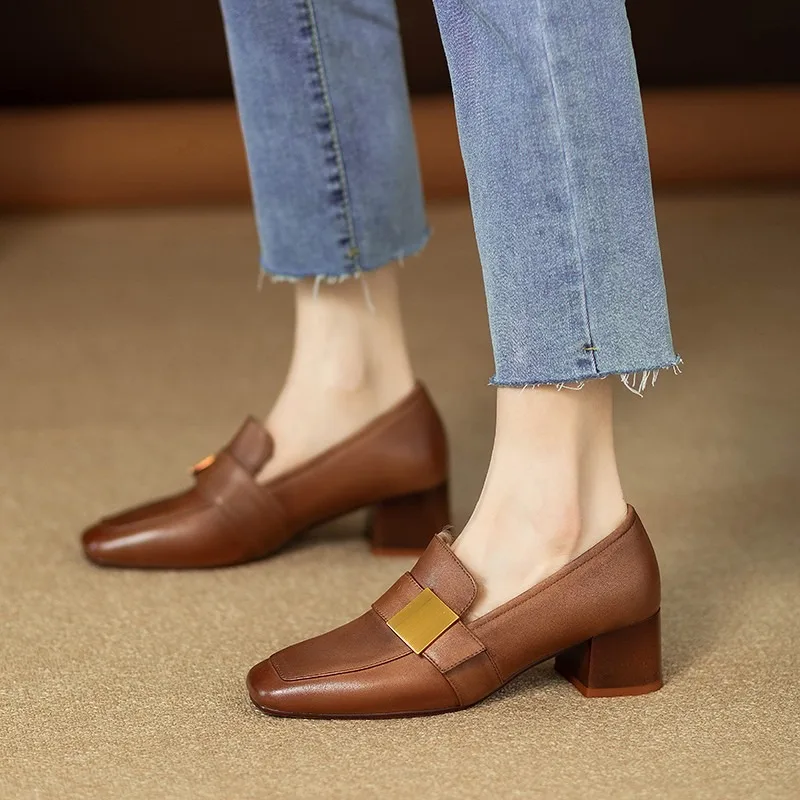 Damskie skórzane czółenka eleg – Women Fashion Jeans recenzja i cena