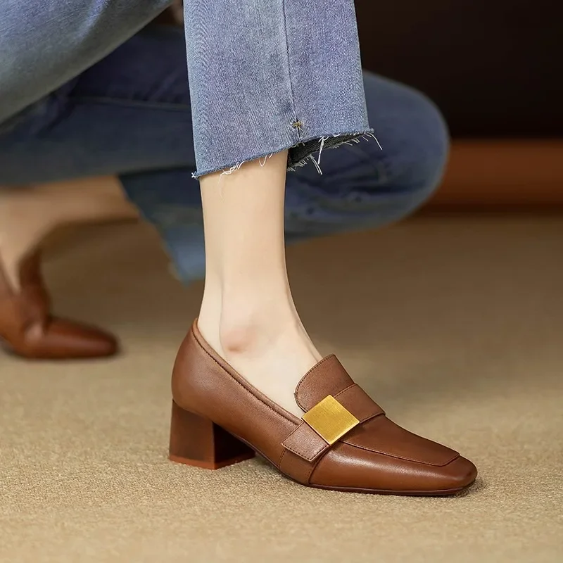 Damskie skórzane czółenka eleg – Women Fashion Jeans recenzja i cena