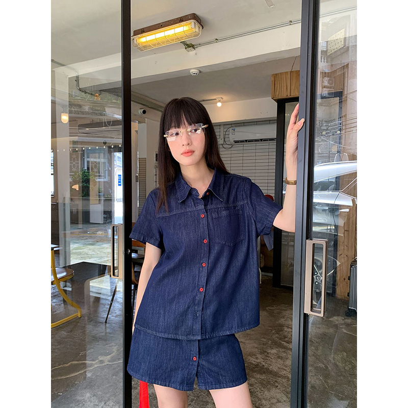 Benuynffy Retro Krótki Rękaw K – Women Fashion Jeans recenzja i cena