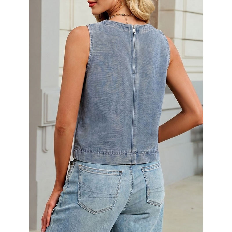 Benuynffy Casualowa Okrągła De – Women Fashion Jeans recenzja i cena
