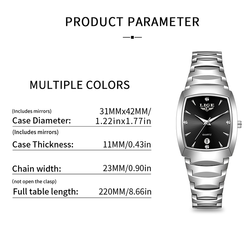 Zegarek LIGE damski biznesowy  – Women'S Fashion Quartz Watch recenzja i cena