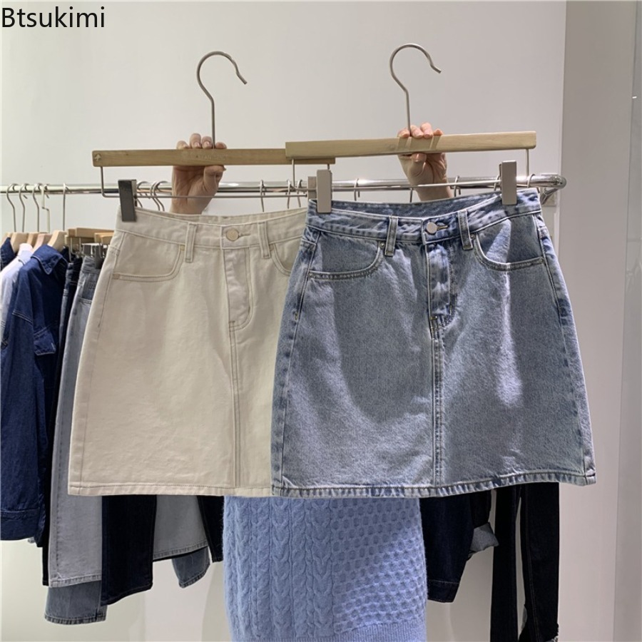 Letnia nowa dżinsowa spódniczk – Women Fashion Jeans recenzja i cena
