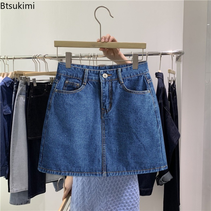 Letnia nowa dżinsowa spódniczk – Women Fashion Jeans recenzja i cena