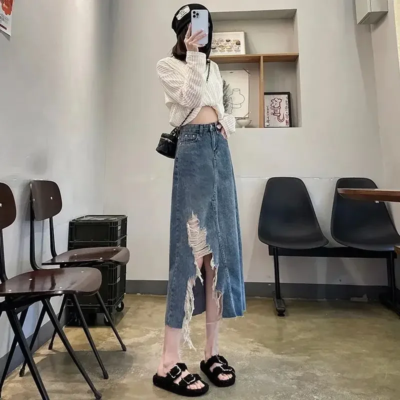 Damska spódnica jeansowa z wys – Women Fashion Jeans recenzja i cena