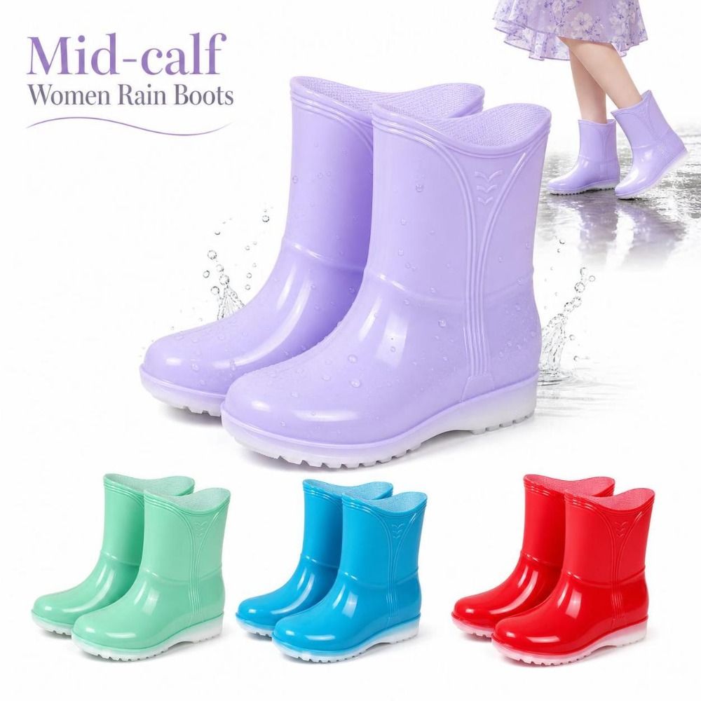 Damskie kalosze do połowy łydk – Women'S Fashion Rain Boots recenzja i cena