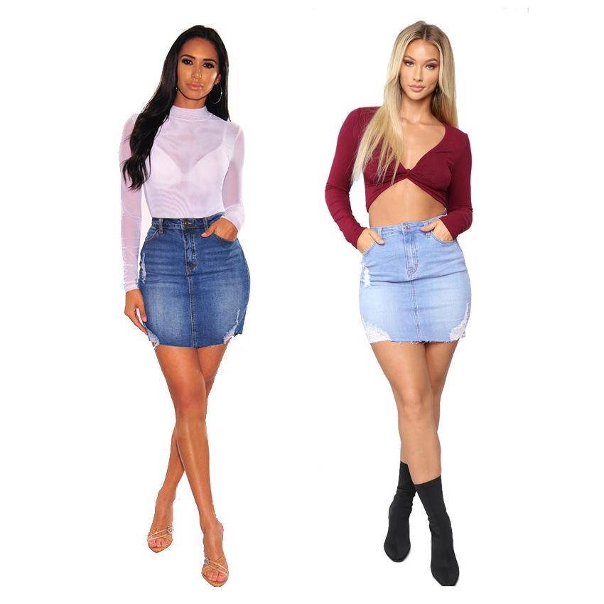Damskie mini spódniczki z efek – Women Fashion Jeans recenzja i cena