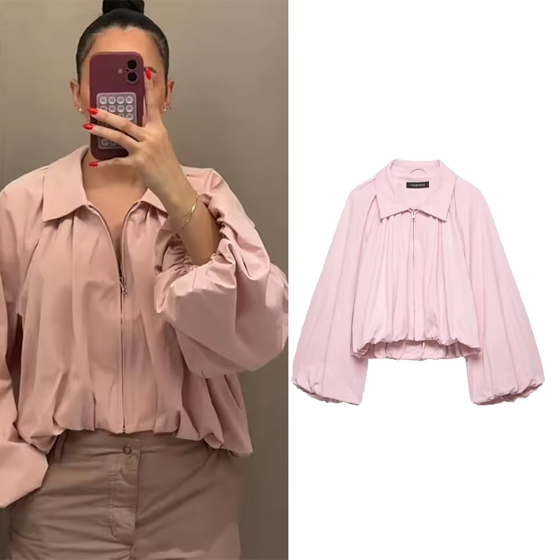 Damska kurtka bomberka z zamki – Women'S Fashion Bomber Jacket recenzja i cena