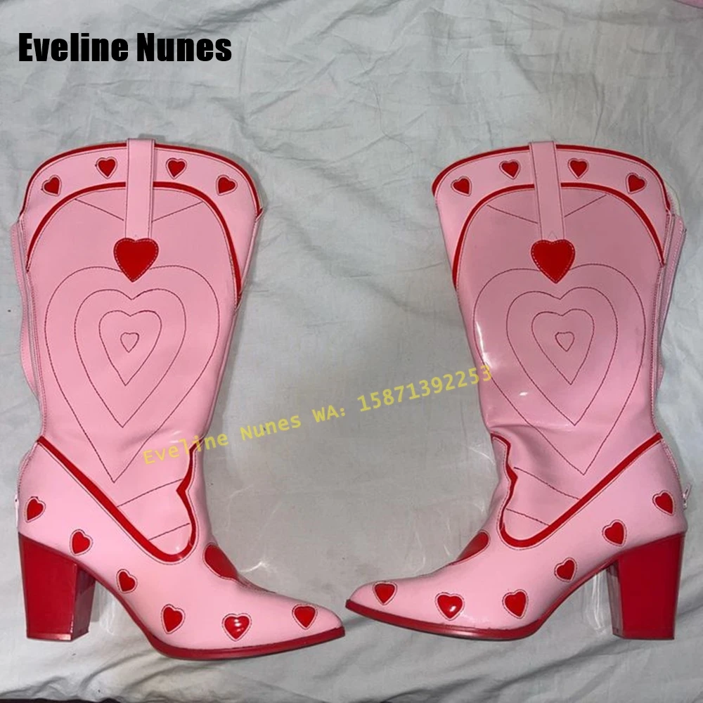 Pink Heart Space Cowgirl Boots – Women'S Fashion Boots 2025 recenzja i cena