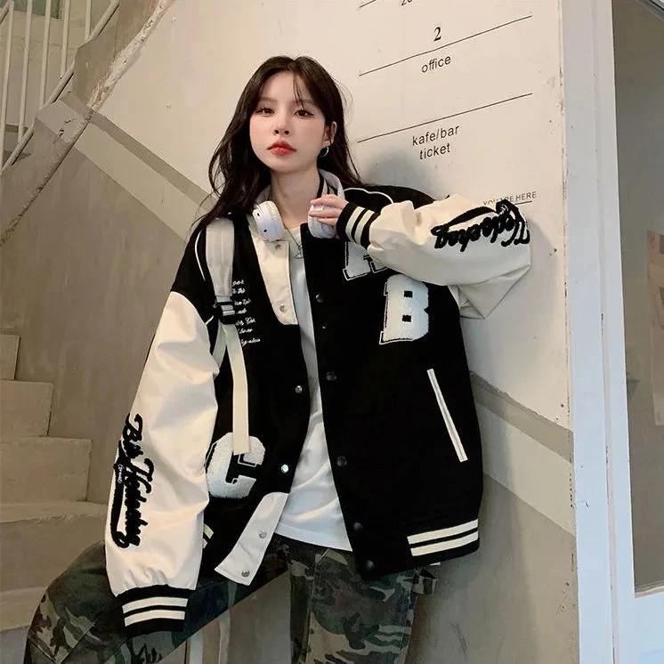 Y2k Lamb Wool Bomber Jacket Fe – Women'S Fashion Bomber Jacket recenzja i cena