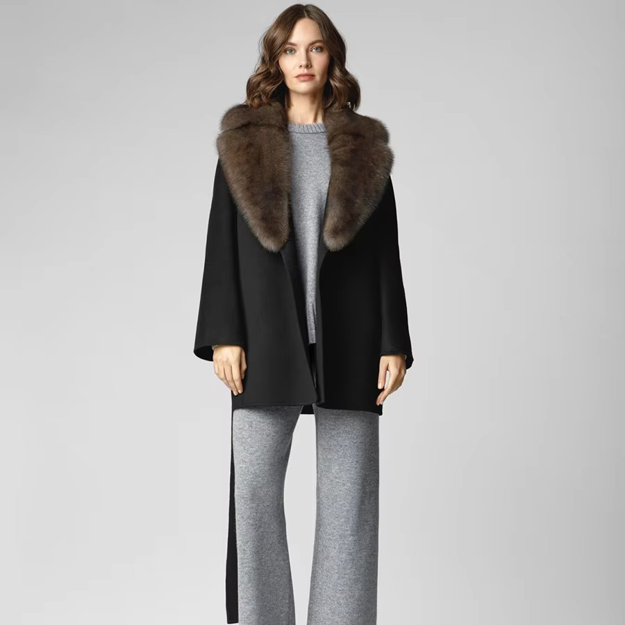 Naturalne futro lisa z kołnier – Women'S Fashion Bomber Jacket recenzja i cena