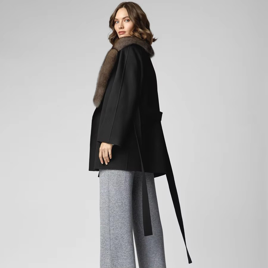 Naturalne futro lisa z kołnier – Women'S Fashion Bomber Jacket recenzja i cena