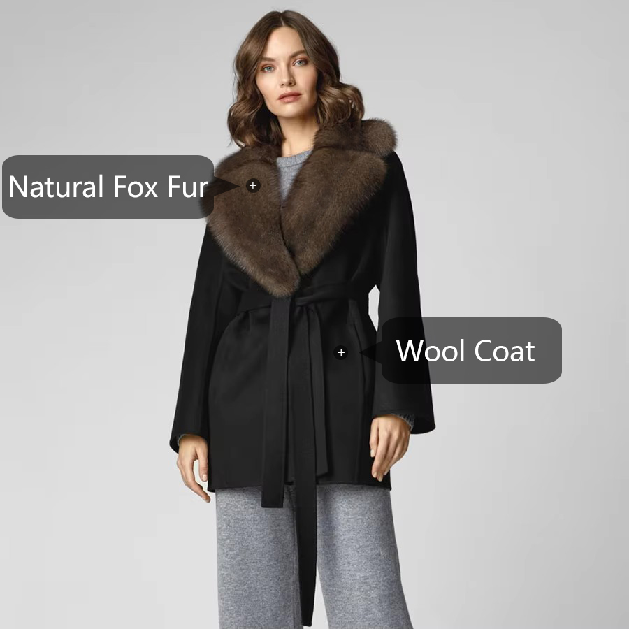 Naturalne futro lisa z kołnier – Women'S Fashion Bomber Jacket recenzja i cena