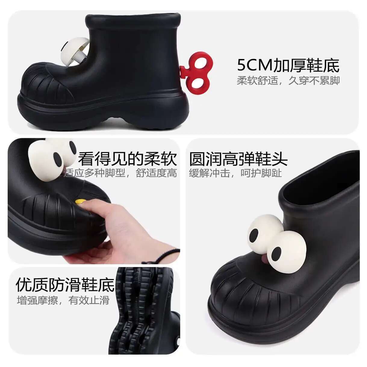 Damskie buty przeciwdeszczowe  – Women'S Fashion Rain Boots recenzja i cena