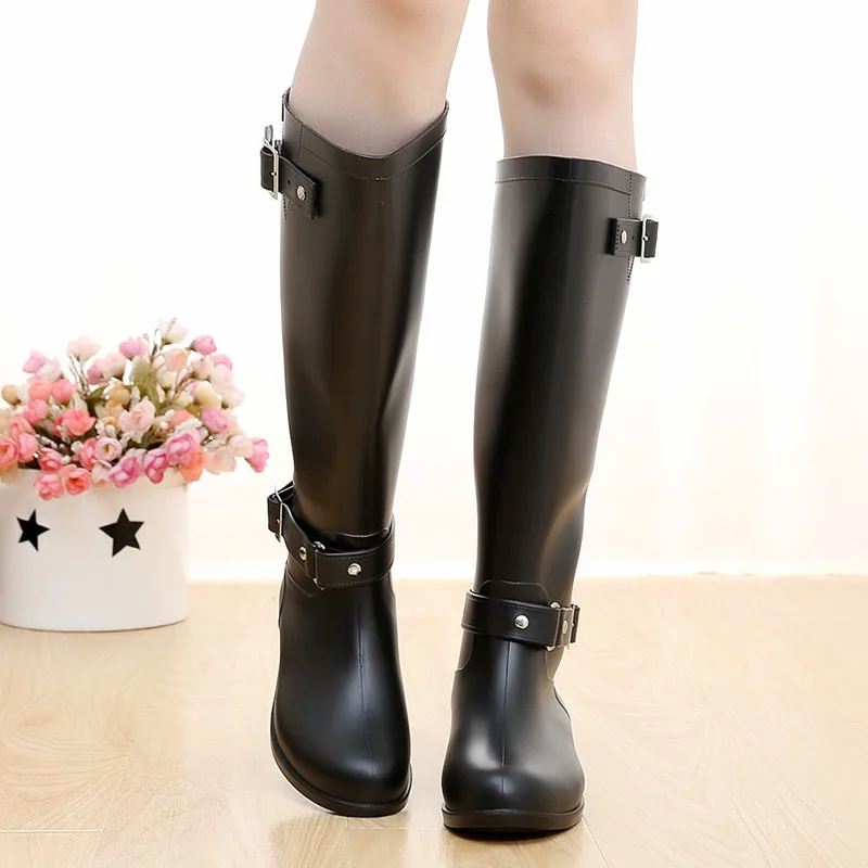 Kalosze damskie wodoodporne ro – Women'S Fashion Rain Boots recenzja i cena