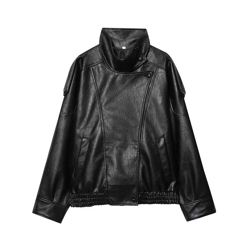 Kurtka damska ze sztucznej skó – Women'S Fashion Bomber Jacket recenzja i cena