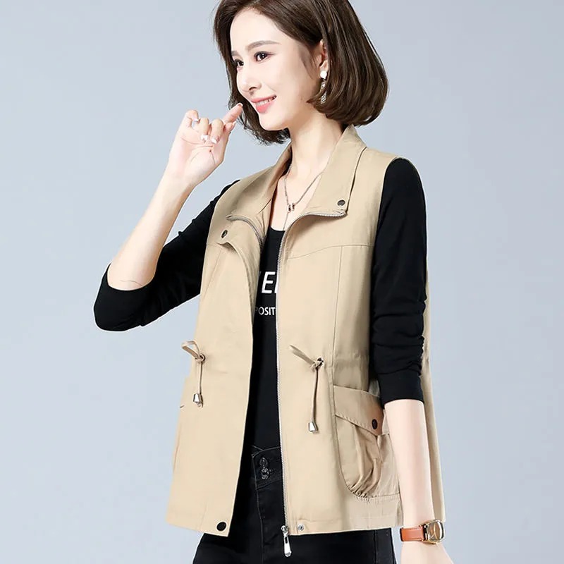Damska lekka kamizelka ze stój – Women'S Fashion Gilet recenzja i cena